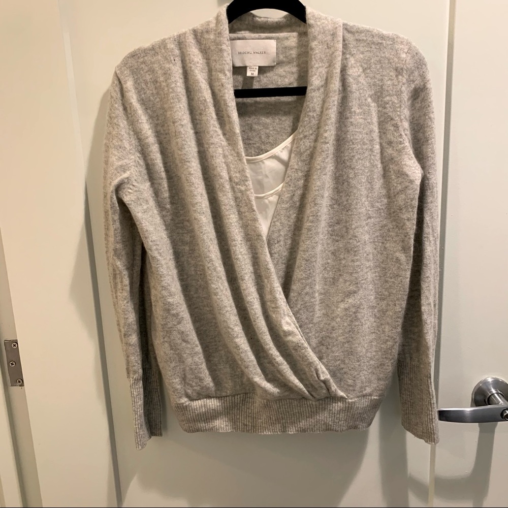 Brochu Walker Cashmere and silk layered sweater